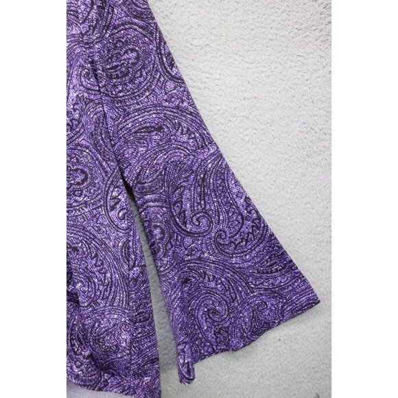 Michael Kors Long Belled Sleeve Tunic-Size Medium-Boho-Paisley - Picture 7 of 10